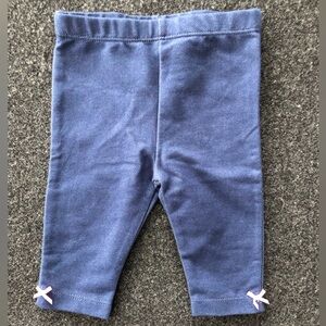 Little Me Leggings with Pink Bows size 3 months